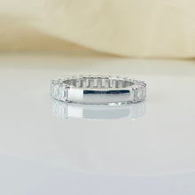 Customised 2 CT. Emerald Cut Diamond 14K Solid Gold Eternity Wedding Band