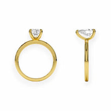 14K Solid Gold 3 Prong Pear Cut Solitaire Diamond Ring - IGI Certified - Triple C Diamond's