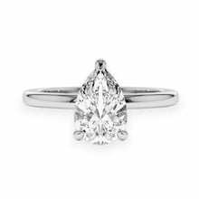 14K Solid Gold 3 Prong Pear Cut Solitaire Diamond Ring - IGI Certified - Triple C Diamond's
