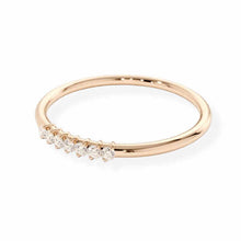 14K Solid Gold 7 Diamond Wedding Ring - Triple C Diamond's