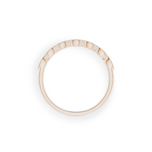 14K Solid Gold Antic Half Diamond Ring Band - Triple C Diamond's