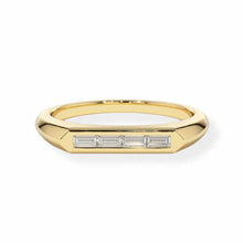 14K Solid Gold Baguette Cut Diamond Ring - Triple C Diamond's