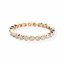 14K Solid Gold Bezel Setting Diamond Eternity Ring - Triple C Diamond's
