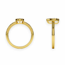 14K Solid Gold Bezel Setting Pear Cut Solitaire Diamond Ring - IGI Certified - Triple C Diamond's