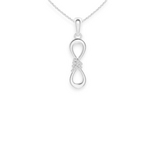 14K Solid Gold Bowtie Diamond Necklace - Triple C Diamond's