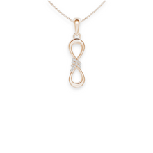 14K Solid Gold Bowtie Diamond Necklace - Triple C Diamond's