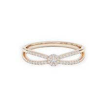 14K Solid Gold Cluster Round Diamond Ring - Triple C Diamond's