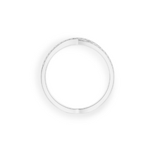 14K Solid Gold Cross line Diamond Engagement Ring - Triple C Diamond's