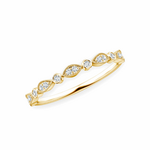 14K Solid Gold Diamond Antic Ring Band - Triple C Diamond's