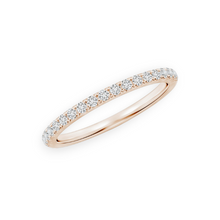 14K Solid Gold Diamond Half Stackable Band - Triple C Diamond's