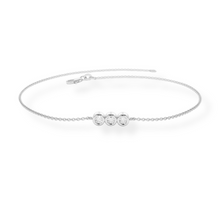 14K Solid Gold Diamond Past Present Future Bracelet - Triple C Diamond's