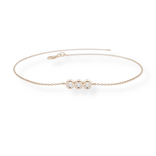 14K Solid Gold Diamond Past Present Future Bracelet - Triple C Diamond's