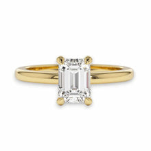 14K Solid Gold Emerald Cut Solitaire Diamond Ring - IGI Certified - Triple C Diamond's