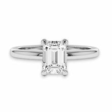 14K Solid Gold Emerald Cut Solitaire Diamond Ring - IGI Certified - Triple C Diamond's