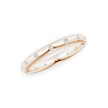 14K Solid Gold Flux Setting Diamond Ring Band - Triple C Diamond's