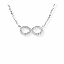 14K Solid Gold Infinity Diamond Necklace - Triple C Diamond's