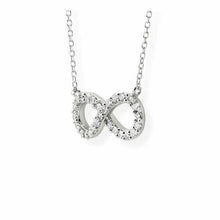 14K Solid Gold Infinity Diamond Necklace - Triple C Diamond's