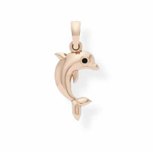 14K Solid Gold Kids Dolphin Pendant - Triple C Diamond's