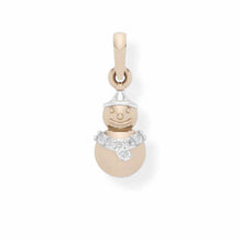 14K Solid Gold Kids Snowman Pendant - Triple C Diamond's