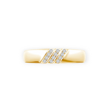 14K Solid Gold Men's Diamond Wedding Ring Band - Triple C Diamond's