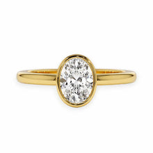 14K Solid Gold Oval Cut Solitaire Diamond Ring - IGI Certified - Triple C Diamond's