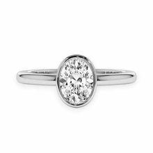 14K Solid Gold Oval Cut Solitaire Diamond Ring - IGI Certified - Triple C Diamond's