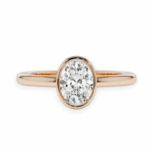 14K Solid Gold Oval Cut Solitaire Diamond Ring - IGI Certified - Triple C Diamond's