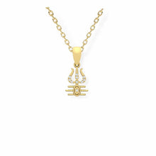 14K Solid Gold Religious Shiva Diamond Pendant - Triple C Diamond's