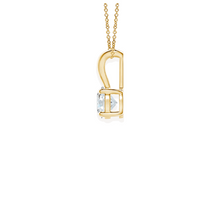14K Solid Gold Round Cut Four Prong Solitaire Diamond Pendant - IGI Certified - Triple C Diamond's