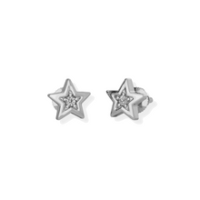 14K Solid Gold Small Star Diamond Earrings Stud - Triple C Diamond's