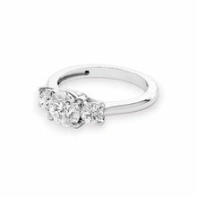 14K Solid Gold Three Round Cut Diamond Ring - IGI Certified - Triple C Diamond's
