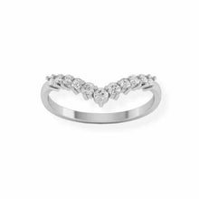 14K Solid Gold V Shape Diamond Ring - Triple C Diamond's