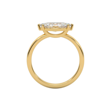 2 Carat Marquise Cut East and West Solitaire Diamond 14K Solid Gold Ring