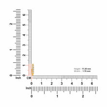 18K Solid Gold 5 Diamond Bar Nose Ring - Triple C Diamond's