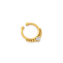 18K Solid Gold Bezel Setting Single Diamond Septum - Triple C Diamond's