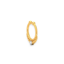 18K Solid Gold Bezel Setting Single Diamond Septum - Triple C Diamond's