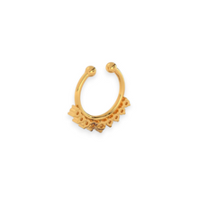 18K Solid Gold Classic Diamond Septum For Women - Triple C Diamond's
