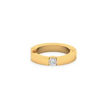 18K Solid Gold Single Solitaire Diamond Nose Ring Triple C Diamond's 