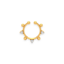 18K Solid Gold Unique Diamond Septum - Triple C Diamond's