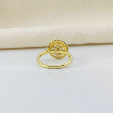 Floral Design 14K Solid Gold Diamond Ring For Everyday Jewelry
