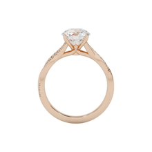 2 to 3 CT Twisted Band 14K Solid Gold Solitaire Round Diamond Engagement Diamond Ring