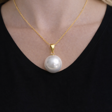 Luxurious 14 MM South Sea Pearl Pendant 14K Solid Gold
