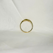 Infinity 14K Solid Gold Diamond Wedding Ring Band