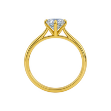 2 to 3 Carat Cathedral Setting Round Cut 6 Prong 14K Solid Gold Solitaire Diamond Ring