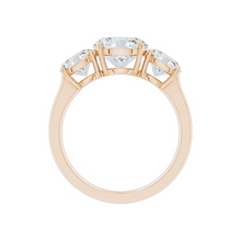 3 Diamond 14K Solid Gold Diamond Engagement Ring IGI Certified