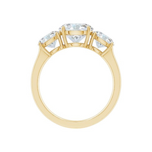 3 Diamond 14K Solid Gold Diamond Engagement Ring IGI Certified