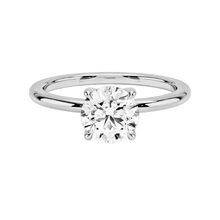 14K Solid Gold 4 Prong Round Cut Solitaire Diamond Ring - IGI Certified