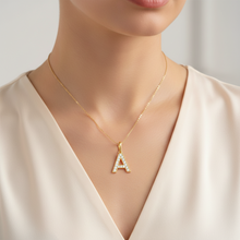 Diamond Initial Pendant 14K Solid Gold For Everyday Personalised Jewelry Gift
