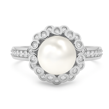 10 mm White South Sea Pearl 14K Solid Gold Stunning Pearl Ring