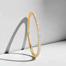 0.25 ctw 14K Solid Gold Pave Setting Full Eternity Ring for Women